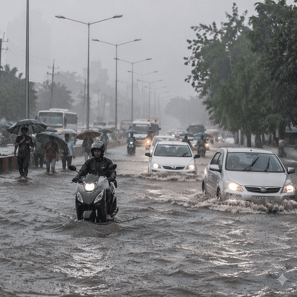 Severe Weather Impacts Across 11 States: Roads Collapse in Agra, Cloudbursts in Jammu & Kashmir