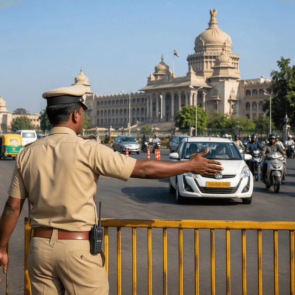Traffic Restrictions in Bengaluru for Karnataka CM’s Swearing-In Ceremony