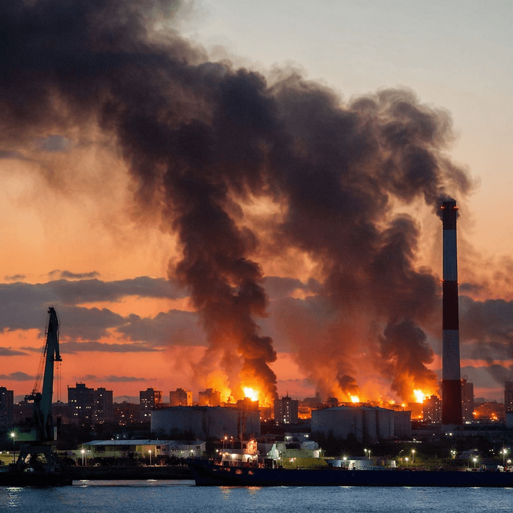 Ukraine Drones Target St Petersburg Oil Terminal Amid Russian Economic Forum