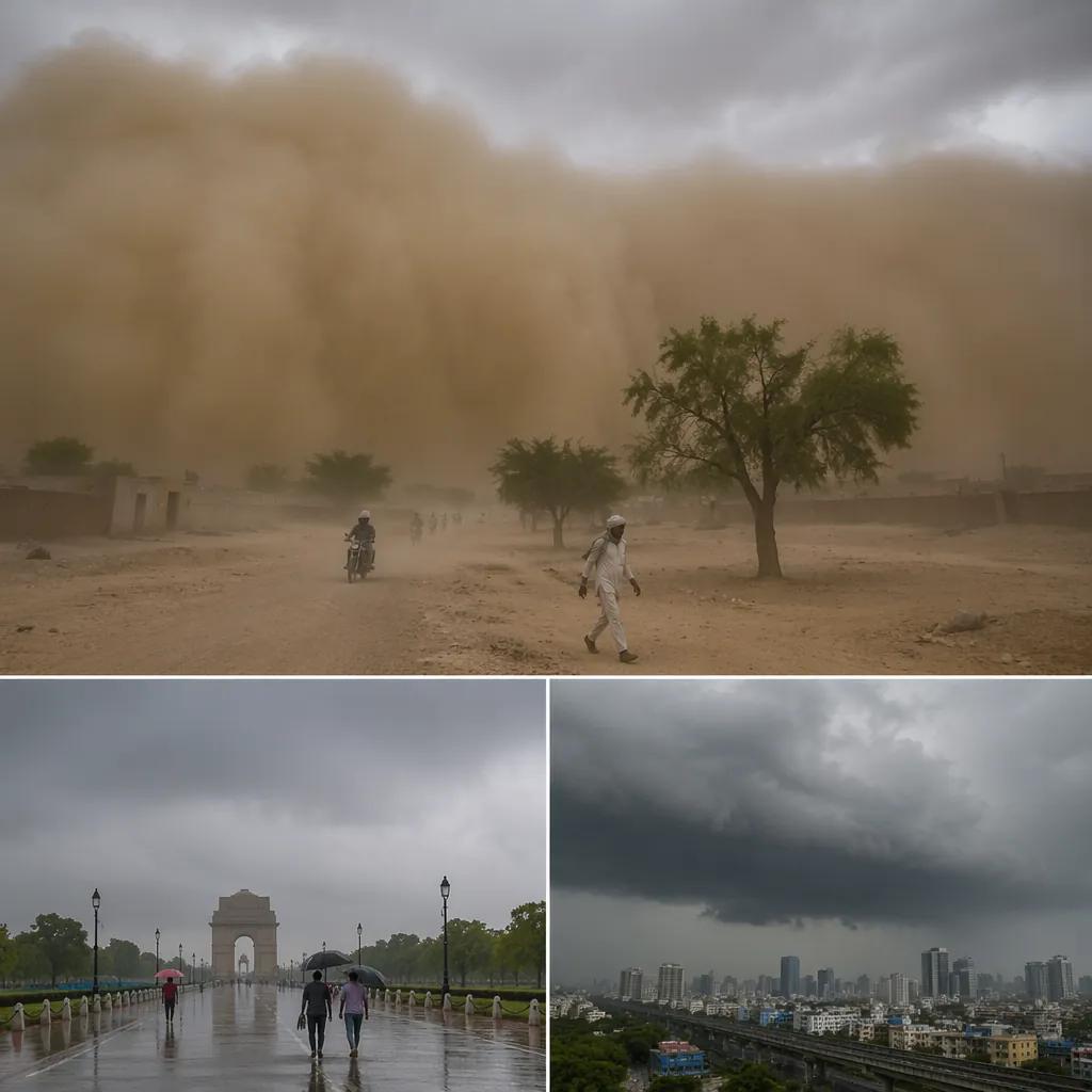 Dust storm in Rajasthan's Churu; adverse weather affects Del · NewsDarpan AI