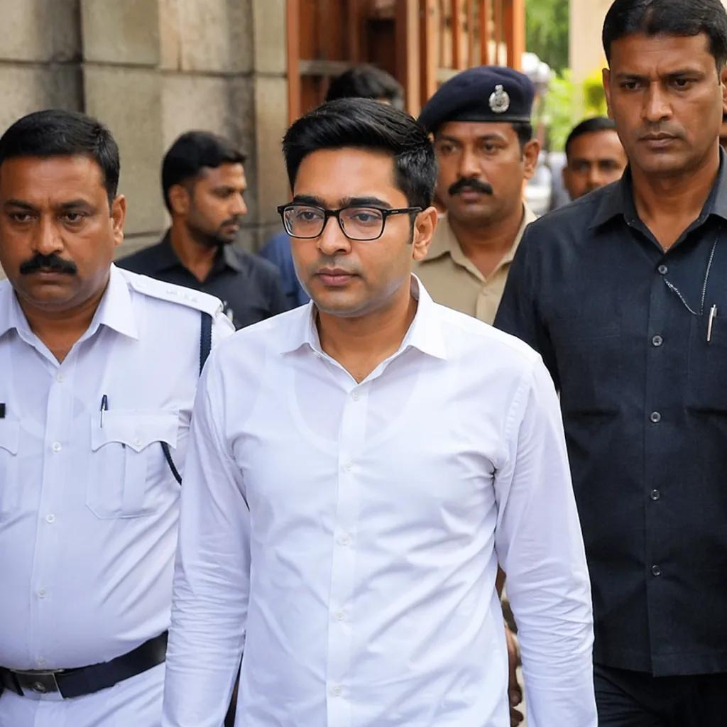Abhishek Banerjee at ED office for questioning in Kolkata · NewsDarpan AI