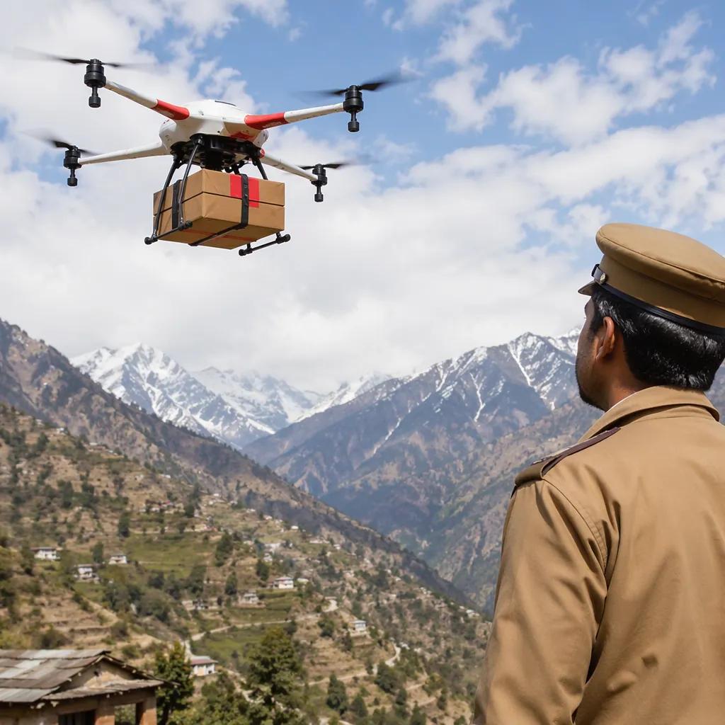 India Post Launches Drone Mail Service in Himachal Pradesh · NewsDarpan AI