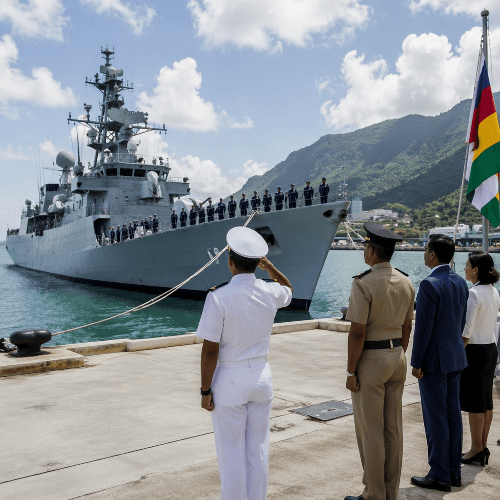 INS Tarkash arrives in Seychelles to boost maritime cooperat · NewsDarpan AI