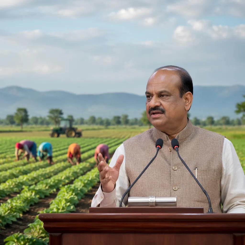 Lok Sabha Speaker Highlights Agriculture in India's 2047 Vis · NewsDarpan AI