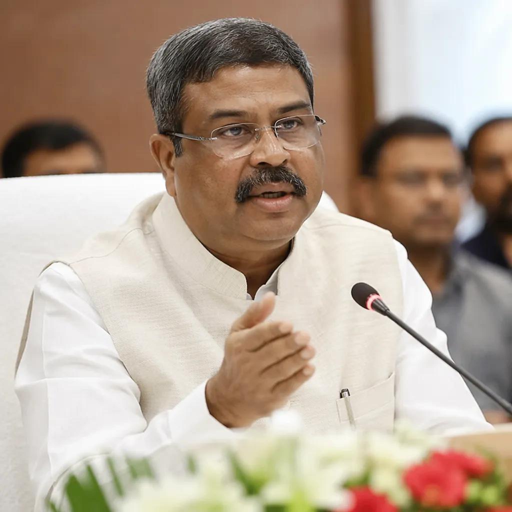 Union Education Minister Dharmendra Pradhan during his inter · NewsDarpan AI
