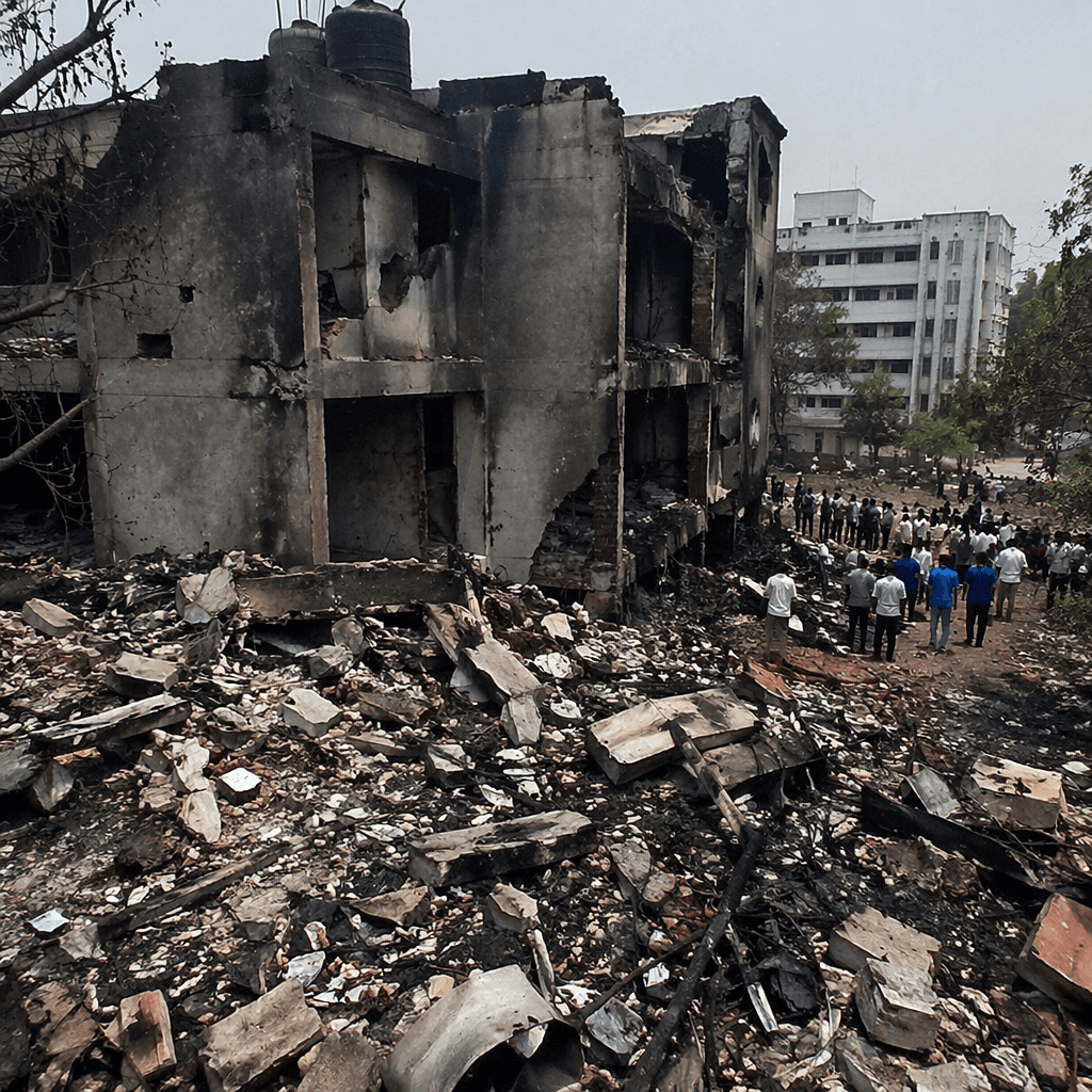 The BJ Medical College hostel in Ahmedabad, where the Air In · NewsDarpan AI