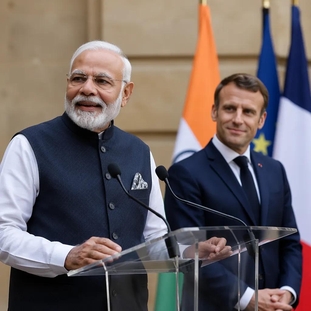 PM Modi Highlights India's Innovation Vision in France · NewsDarpan AI