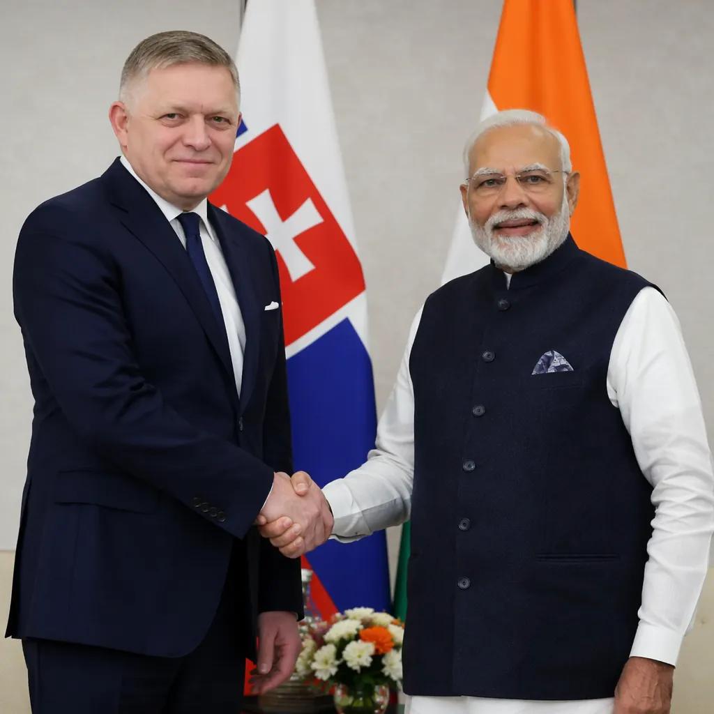 PM Modi Meets Slovak PM, Strengthens Bilateral Partnership · NewsDarpan AI