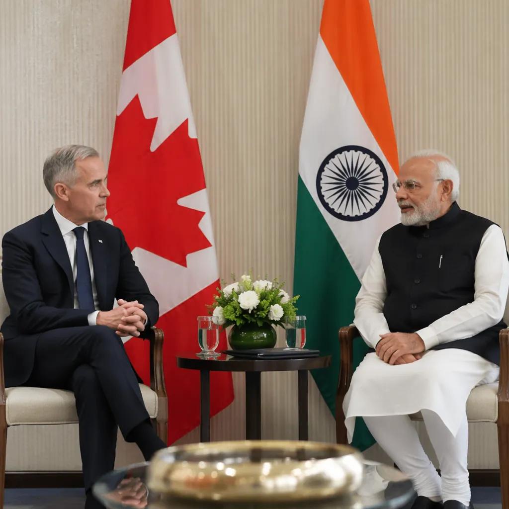 Indian PM Meets Canadian PM Mark Carney at G7 Summit · NewsDarpan AI