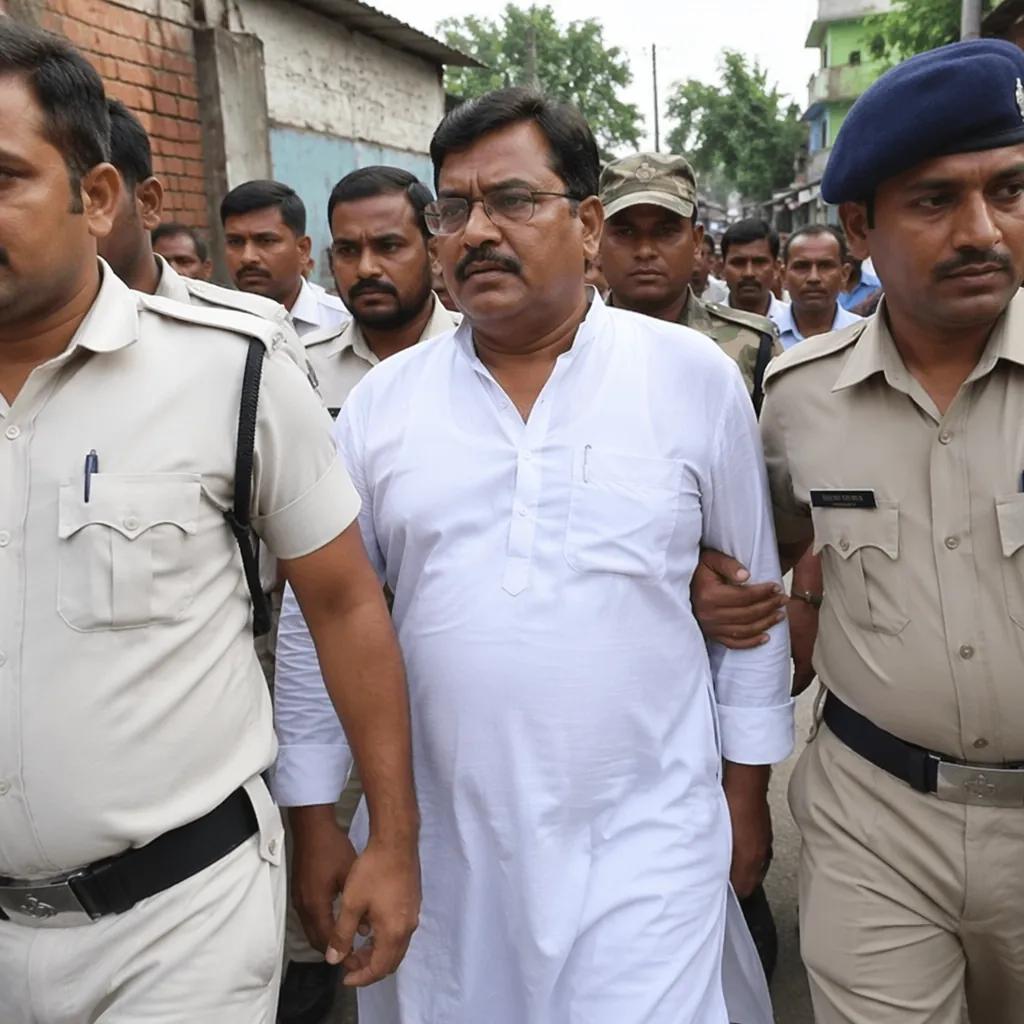TMC leader Jahangir Khan paraded in Falta after arrest on ex · NewsDarpan AI
