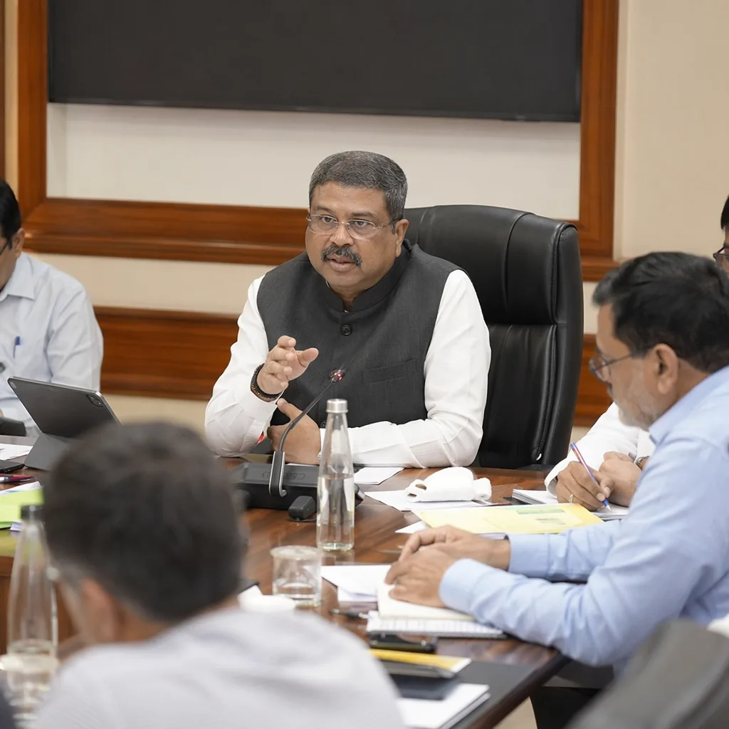 Education Minister Dharmendra Pradhan holds  review meeting for NEET re-examination preparations