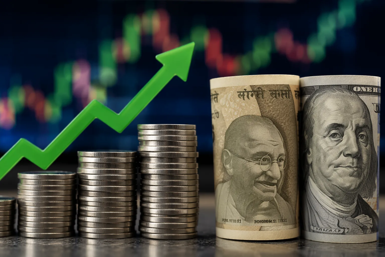 Rupee rises 14 paise to close at 94.36 against USD