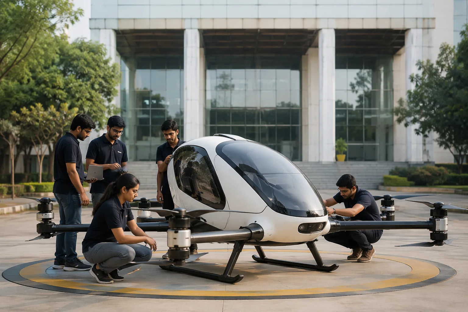 SRM University-AP Launches Student-Built Electric Air Taxi DOXI