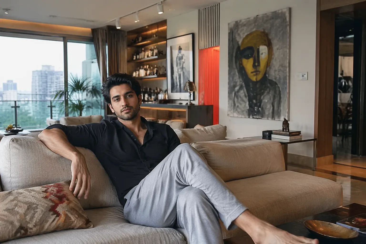 Avinash Tiwary reveals his stylish bachelor pad in Mumbai