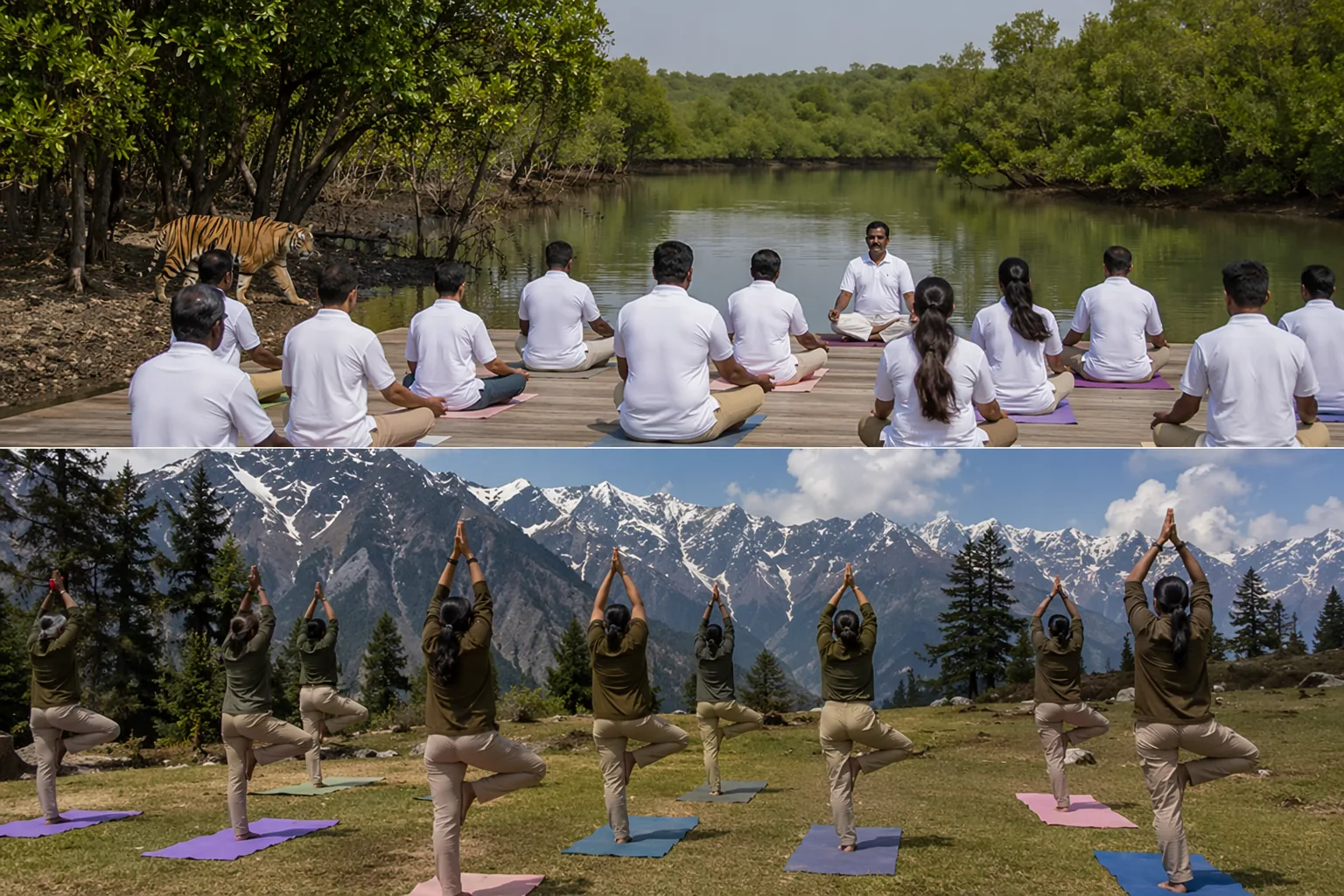 पश्चिम बंगाल के जंगलों में योग की नई पहल शुरू