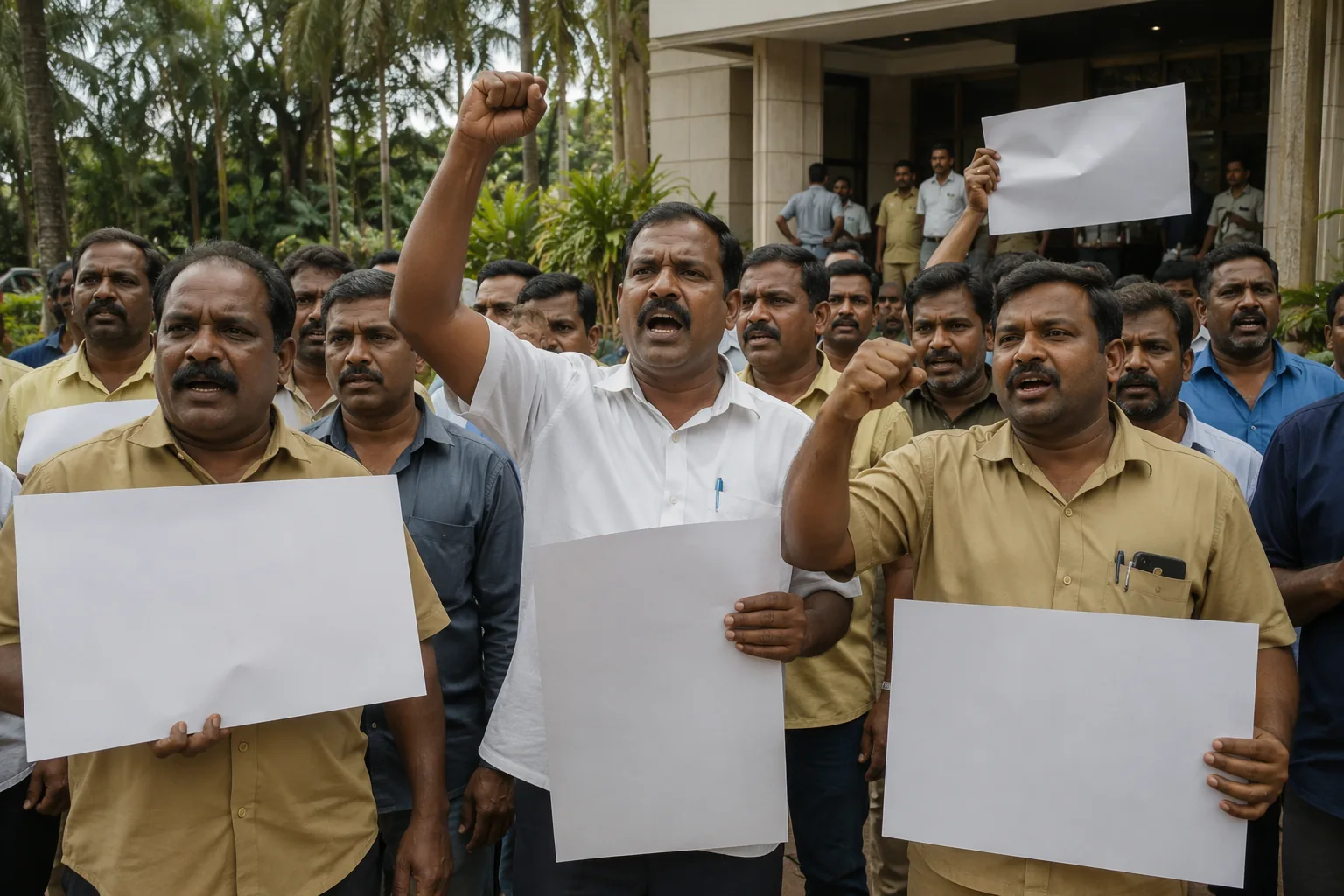 Kochi drivers protest for better restroom facilities at hotels