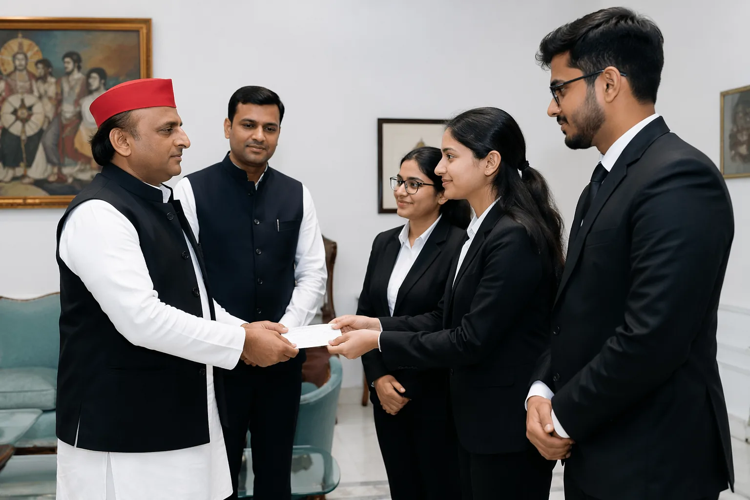 Akhilesh Yadav donates ₹2 lakh to support AU Moot Court team