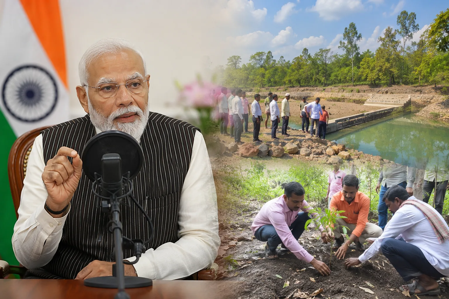 पीएम मोदी ने मन की बात में कोरबा के जल संरक्षण की तारीफ की