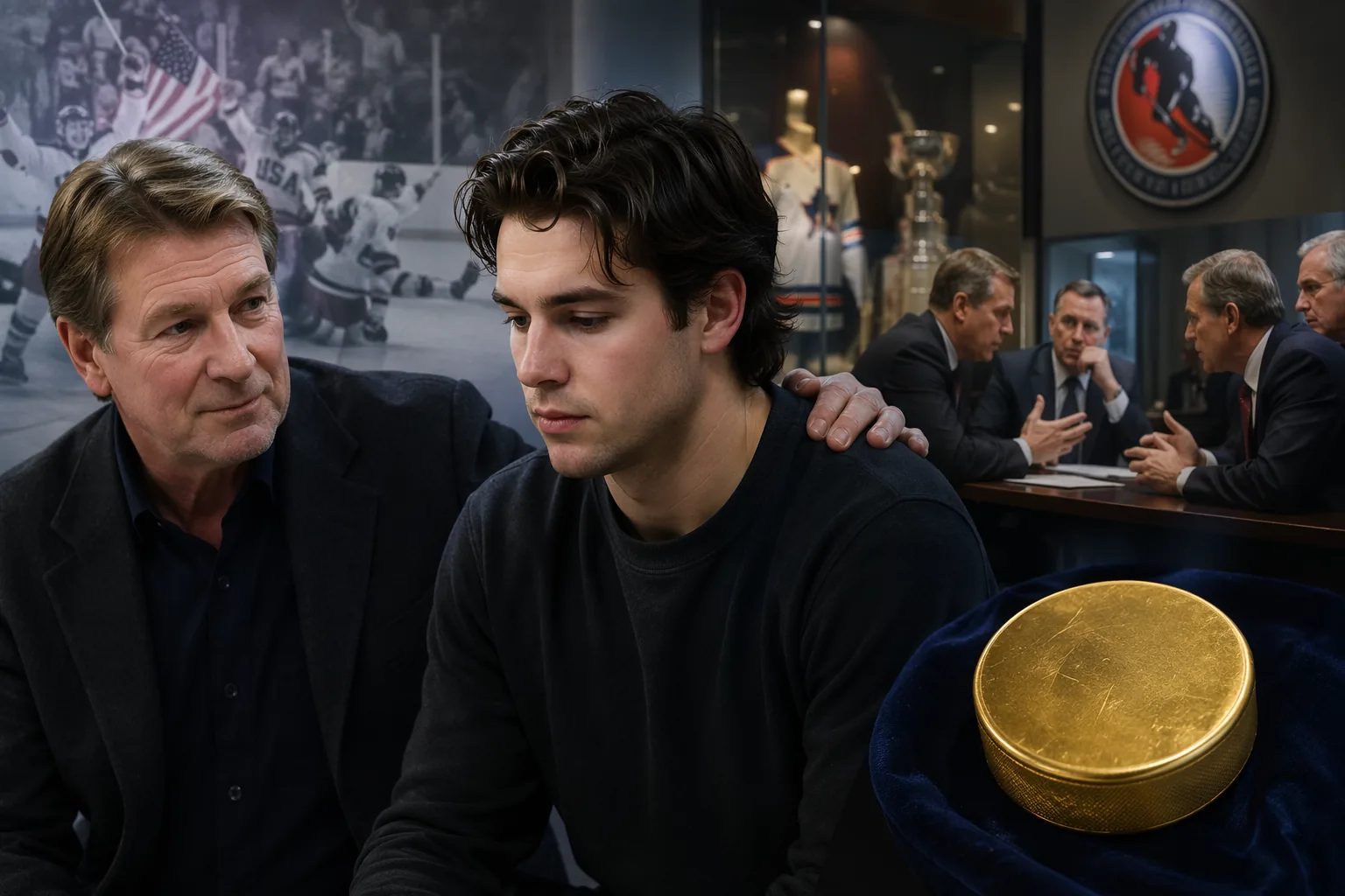 Wayne Gretzky backs Jack Hughes in Olympic puck ownership dispute