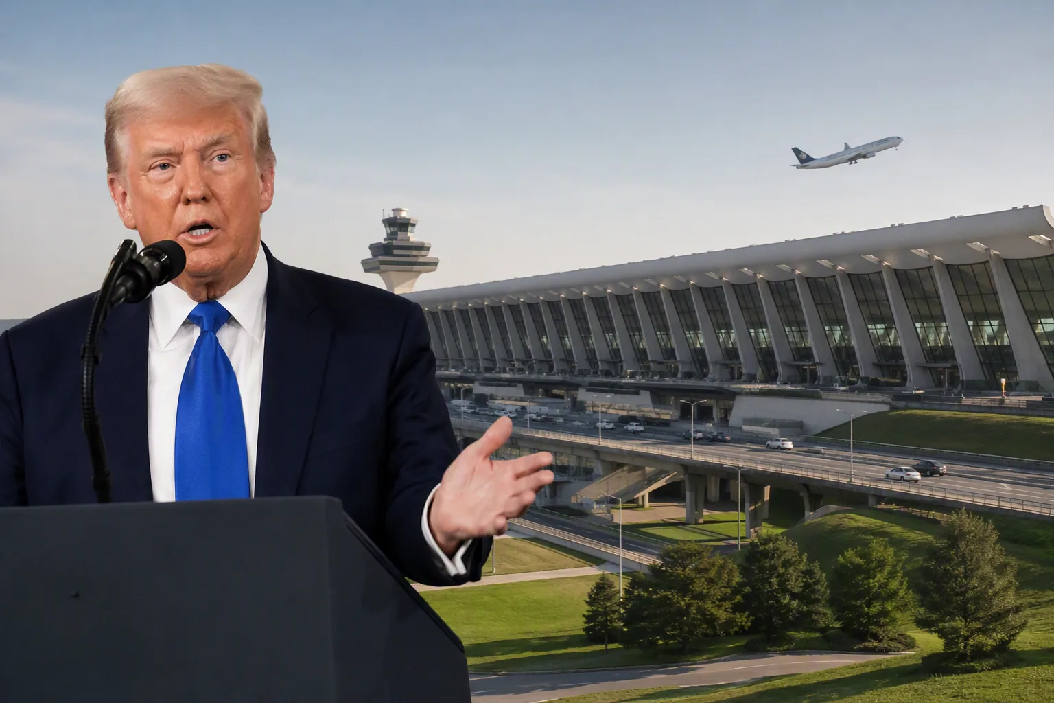 Trump unveils $22 billion plan to overhaul Dulles Airport