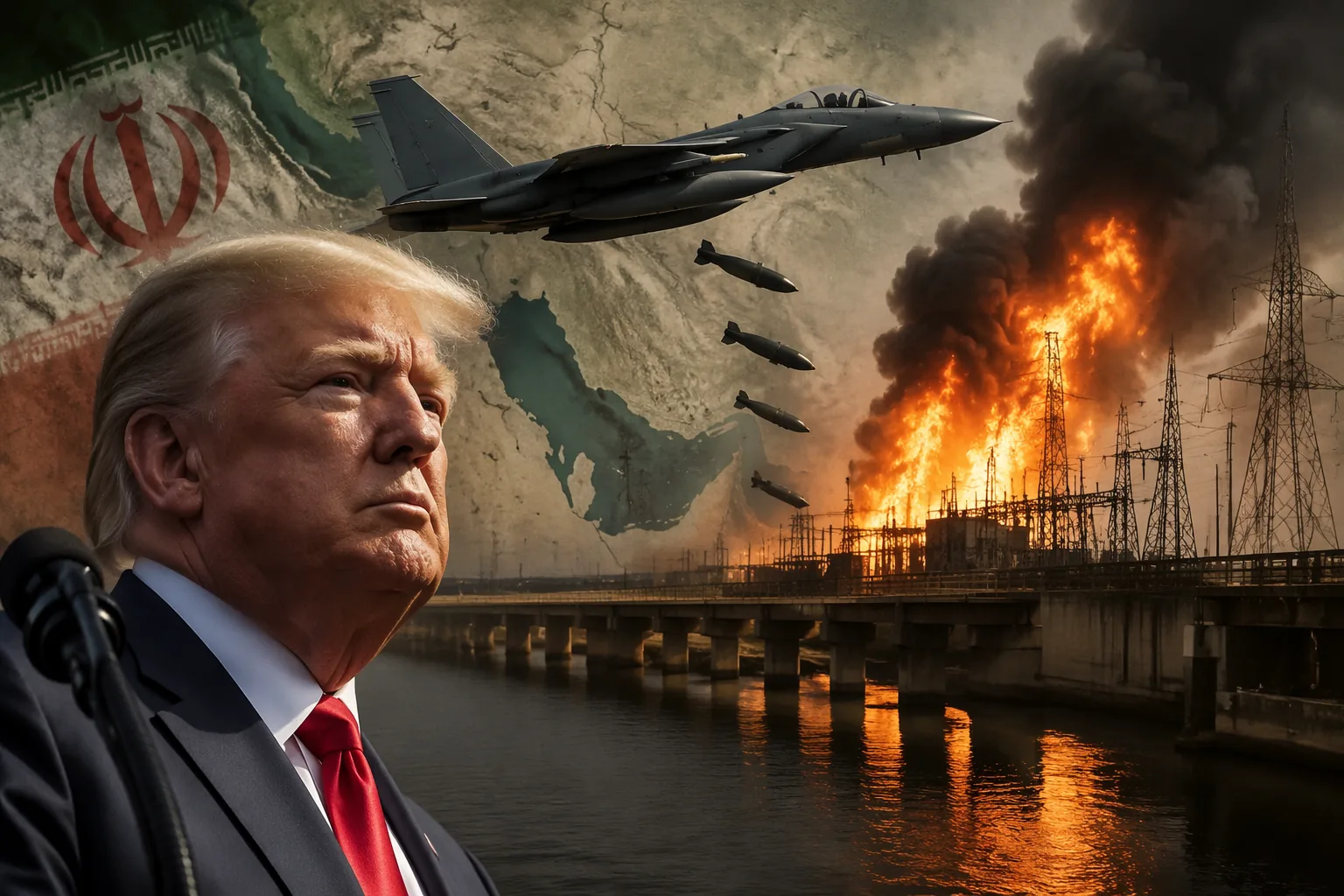 Trump threatens Iran with strikes on bridges, power plants after Hormuz attacks