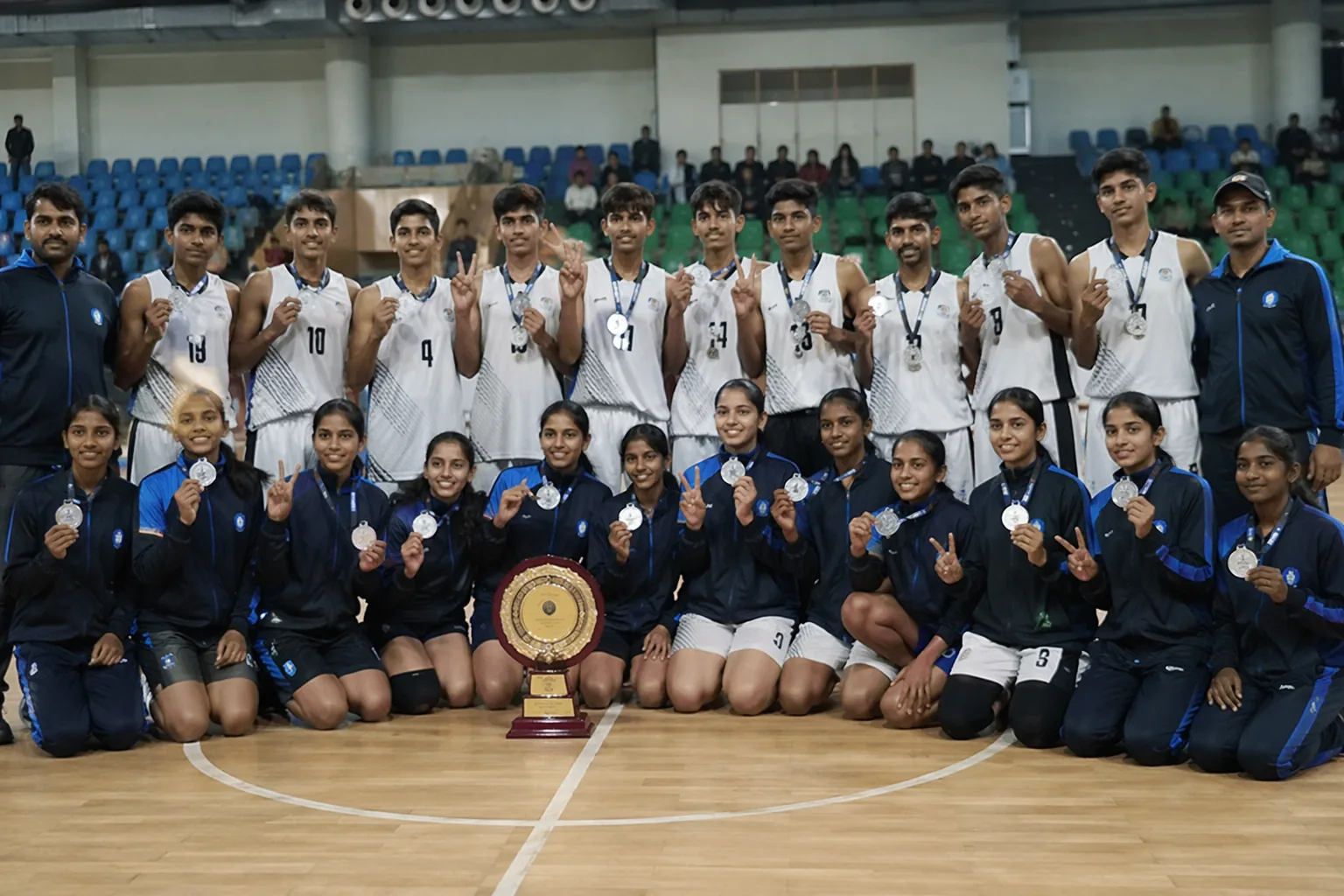 जयपुर की लड़के-लड़की टीम ने बास्केटबॉल चैंपियनशिप में सिल्वर जीता