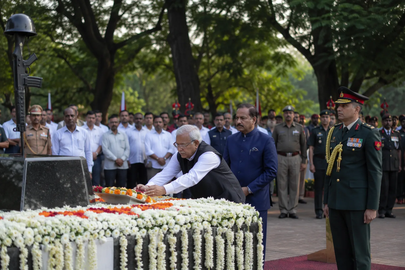 Kargil Vijay Diwas: Belagavi Honors Soldiers with Wreath-Laying Ceremony
