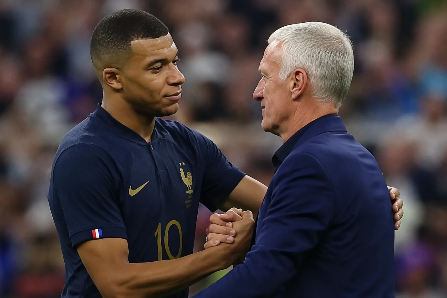 Mbappe bids emotional farewell to Deschamps ahead of final match
