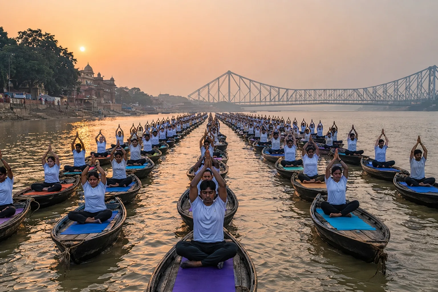 Kolkata to Attempt Guinness Record with 500 Boats for Yoga Day 2026
