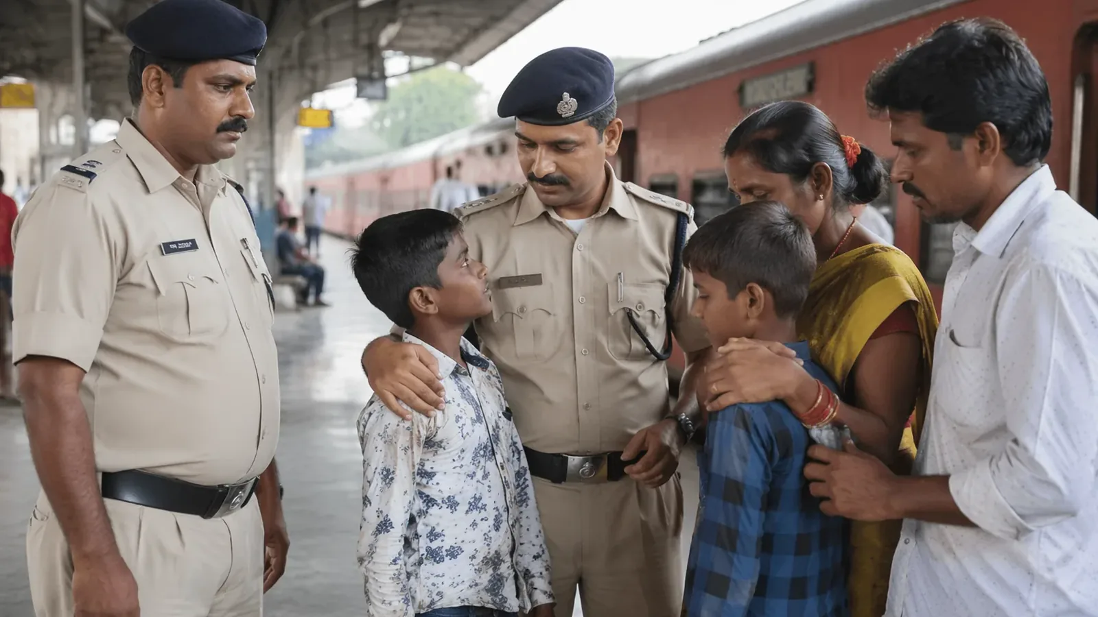 RPF ने भागे बच्चों को बचाकर परिवार से मिलवाया