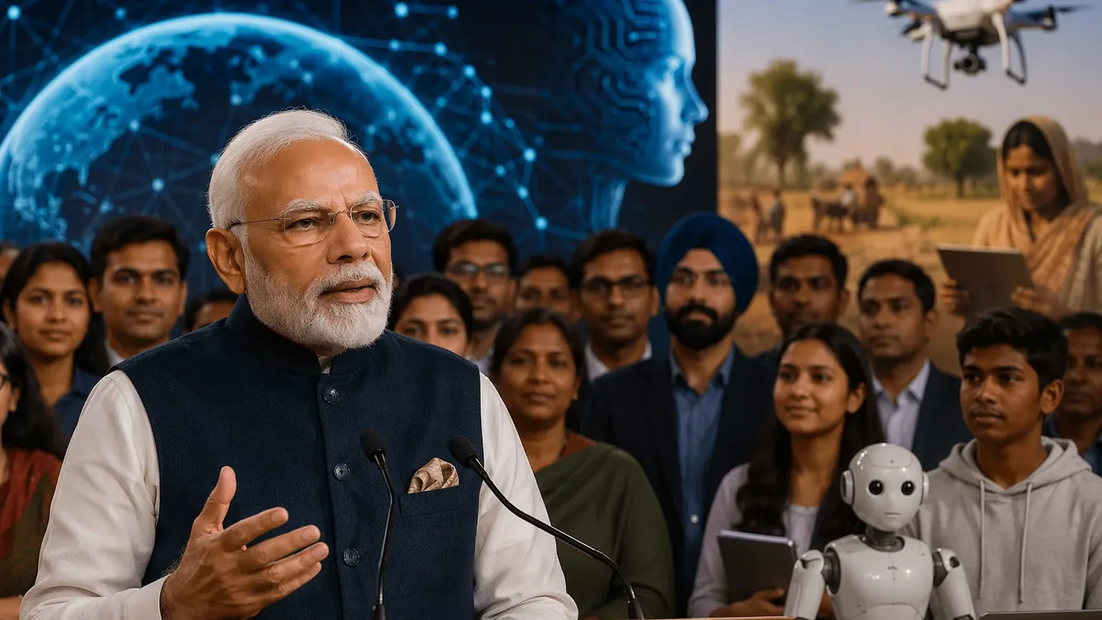 मोदी बोले, भारत के लिए AI का मतलब 'ऑल इनक्लूसिव'