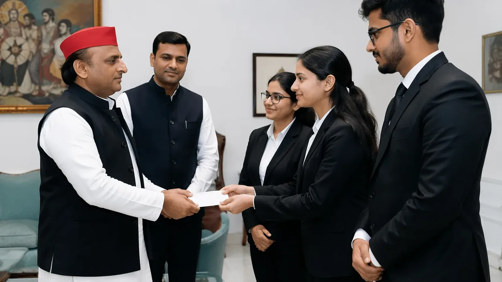 अखिलेश यादव ने लॉ छात्रों को इंटरनेशनल मूट कोर्ट के लिए दिए ₹2 लाख