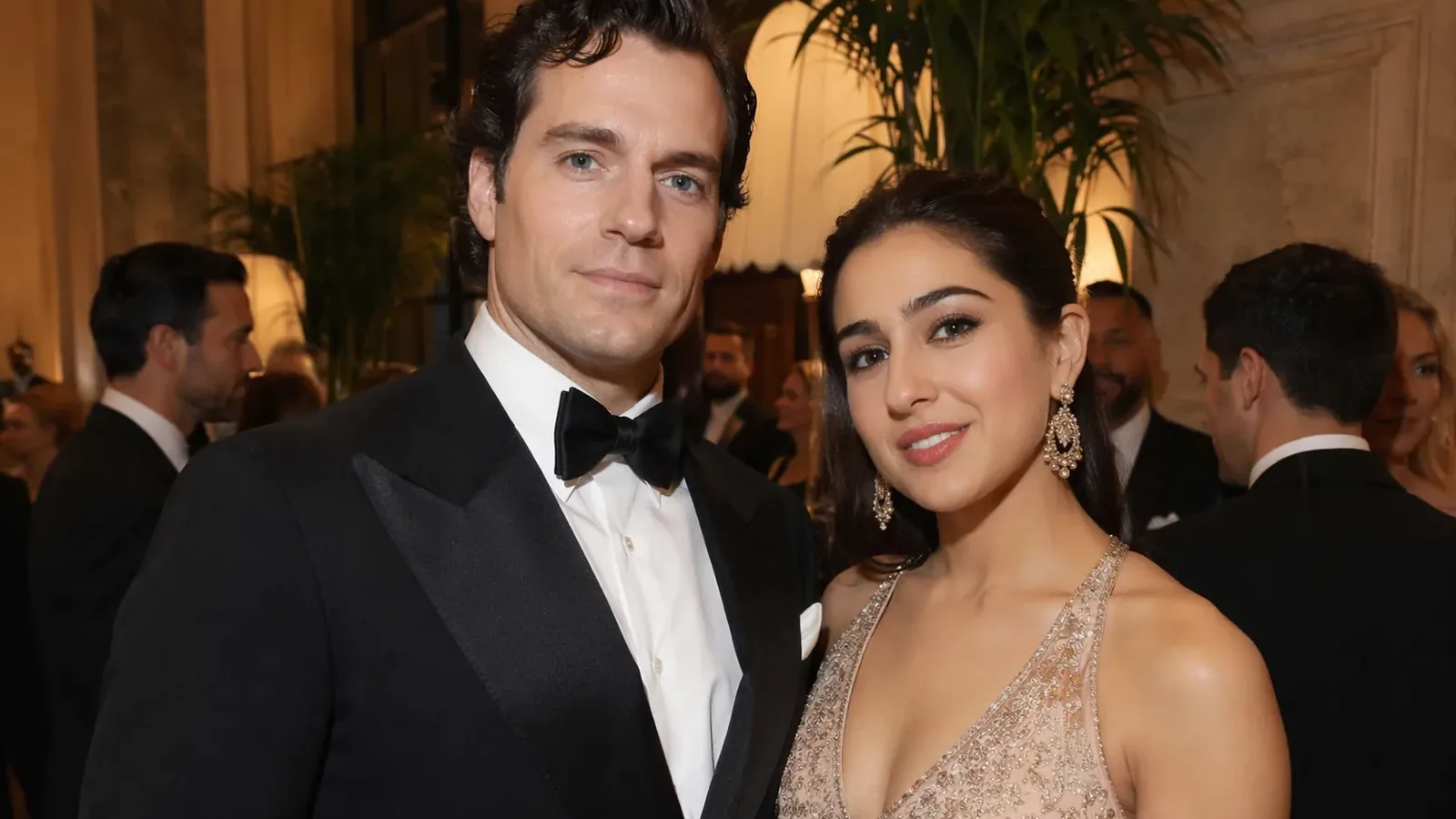 Sara Ali Khan Stuns at Luxury Event with Henry Cavill
