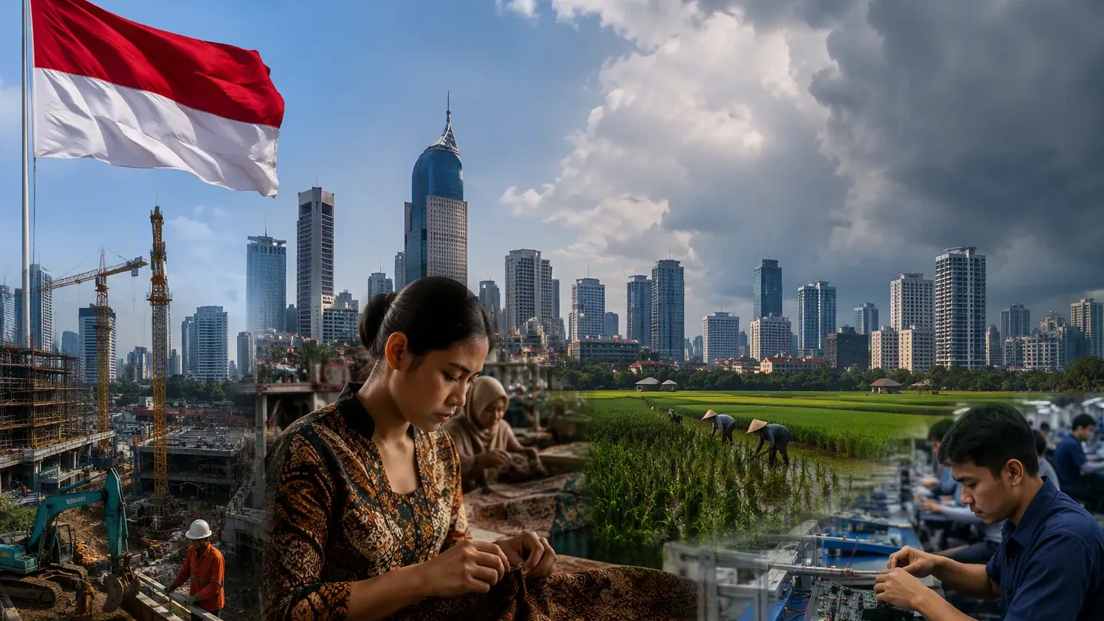इंडोनेशिया की GDP ग्रोथ 5.29%, सेक्टर्स में असमानता की चिंता