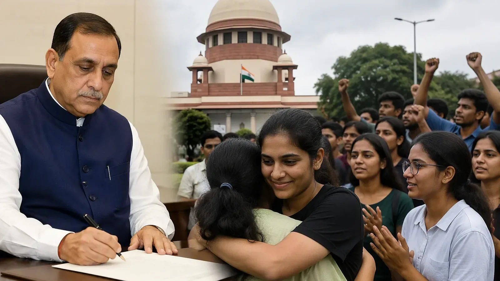 गुजरात सरकार ने NEET प्रदर्शनकारियों पर केस वापस लेने का आदेश दिया