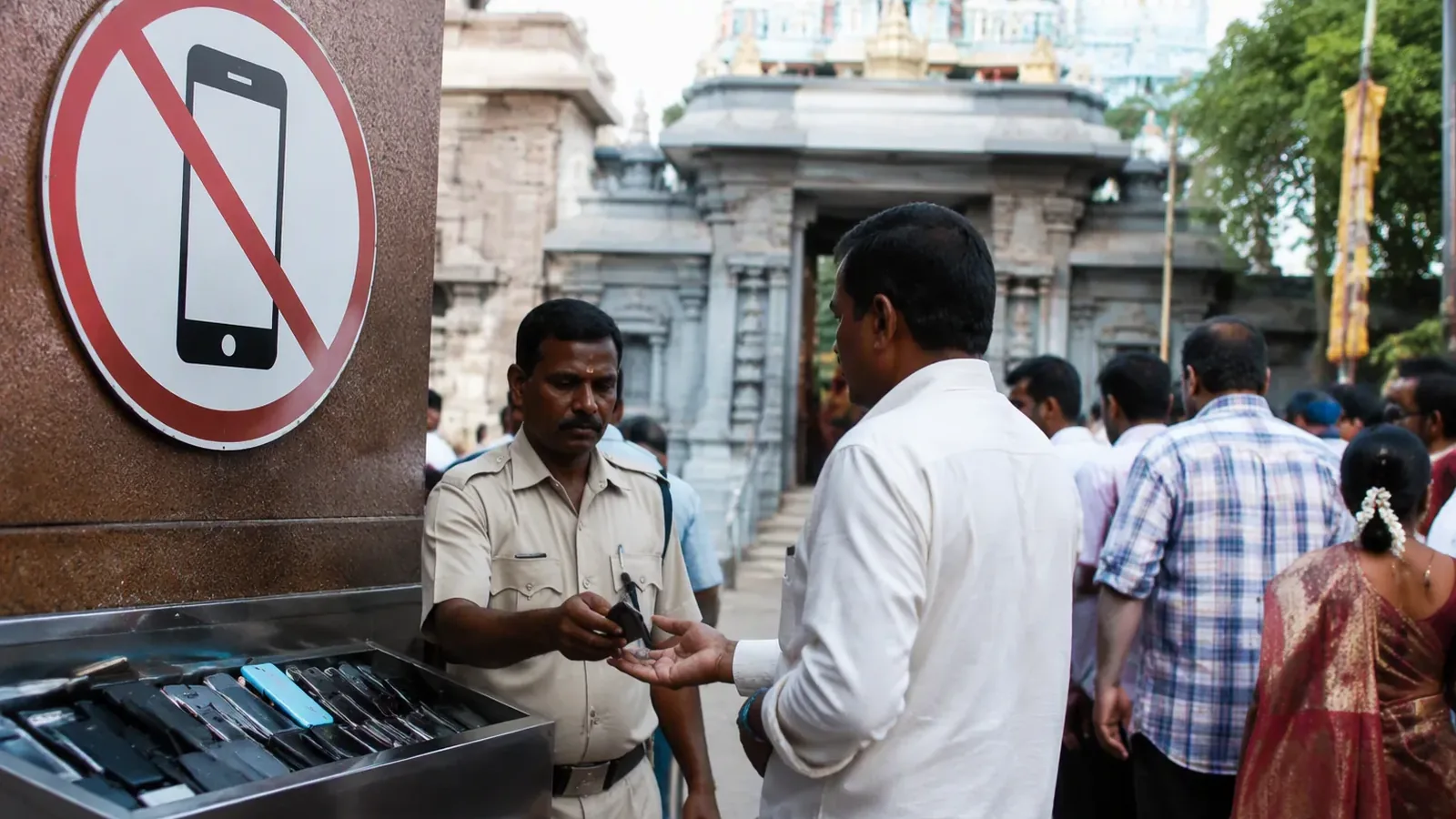 Kanaka Durga Temple Bans Mobile Phones to Enhance Security and Experience