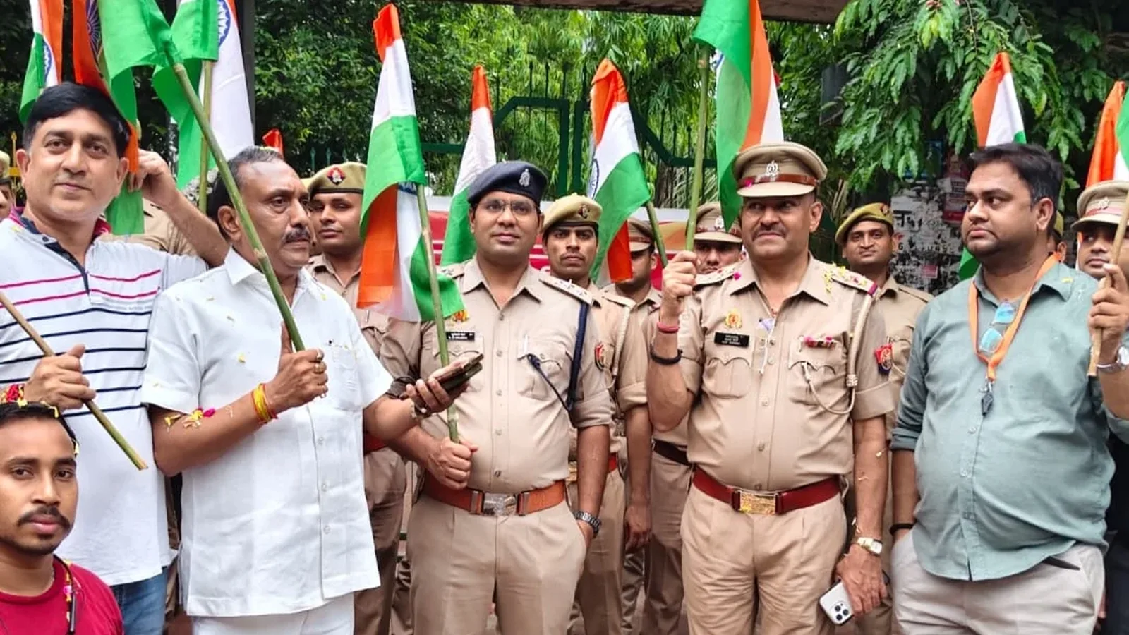 Tiranga Yatra in Ghaziabad ahead of Independence Day