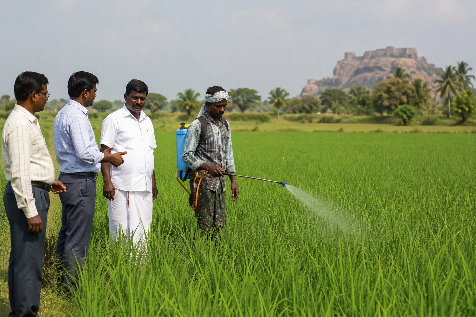 Farmers in Tiruchi Advised to Use PPFM Amid Weak Monsoon