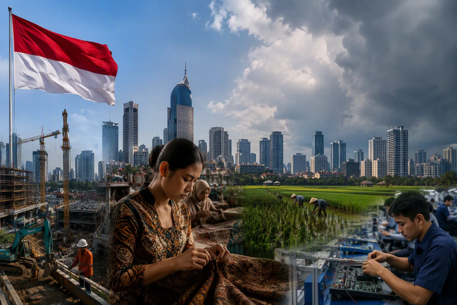 Indonesia's GDP Grows 5.29% in Q2, But Sector Gaps Remain