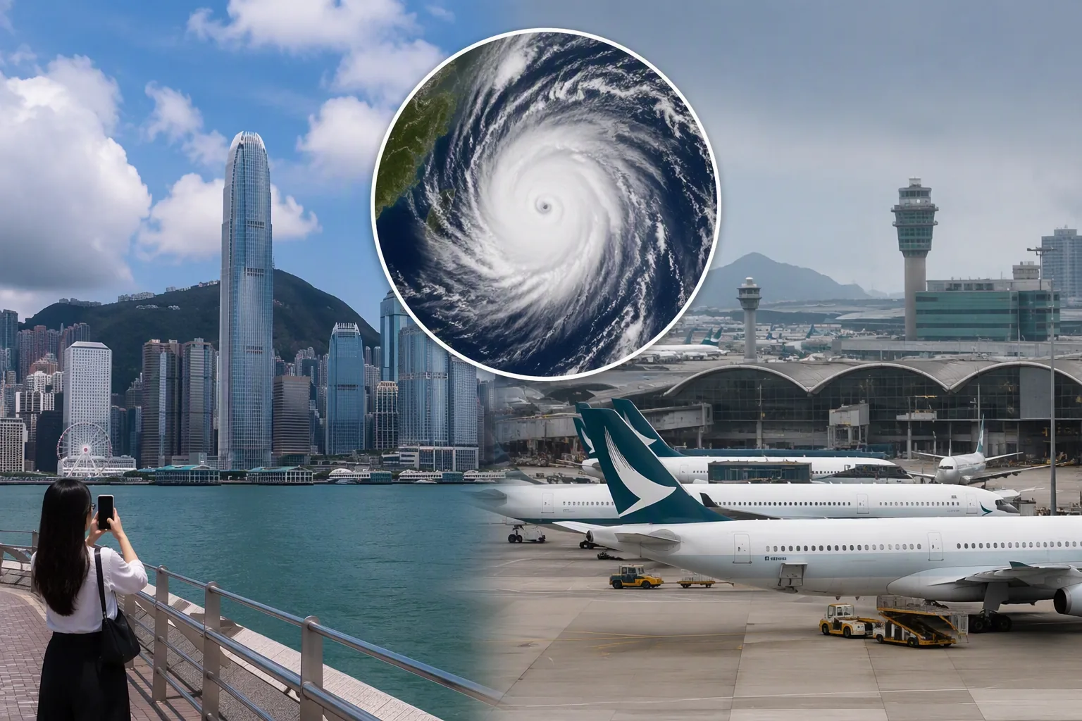 Hong Kong Unlikely to Issue Typhoon Warning as Flights to Japan Cancelled