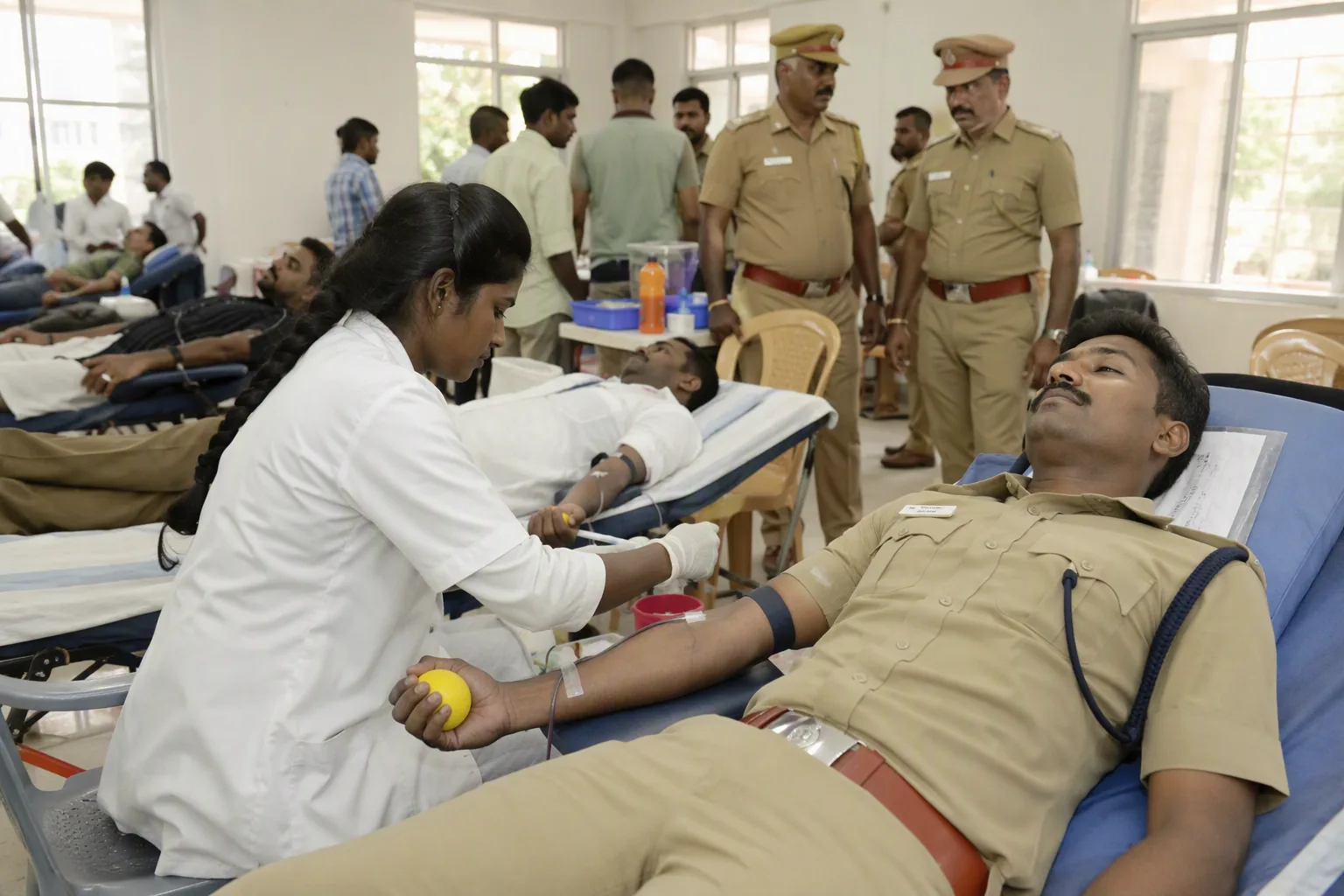 Tirupattur District Police Hosts Successful Blood Donation Camp