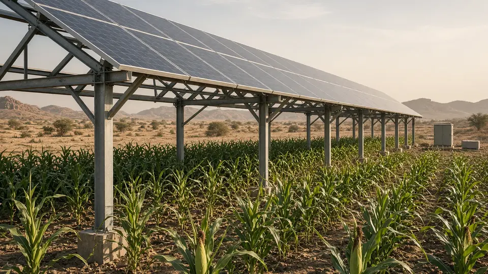 Rajasthan farmer grows crops and solar power on same land, earning eight times more