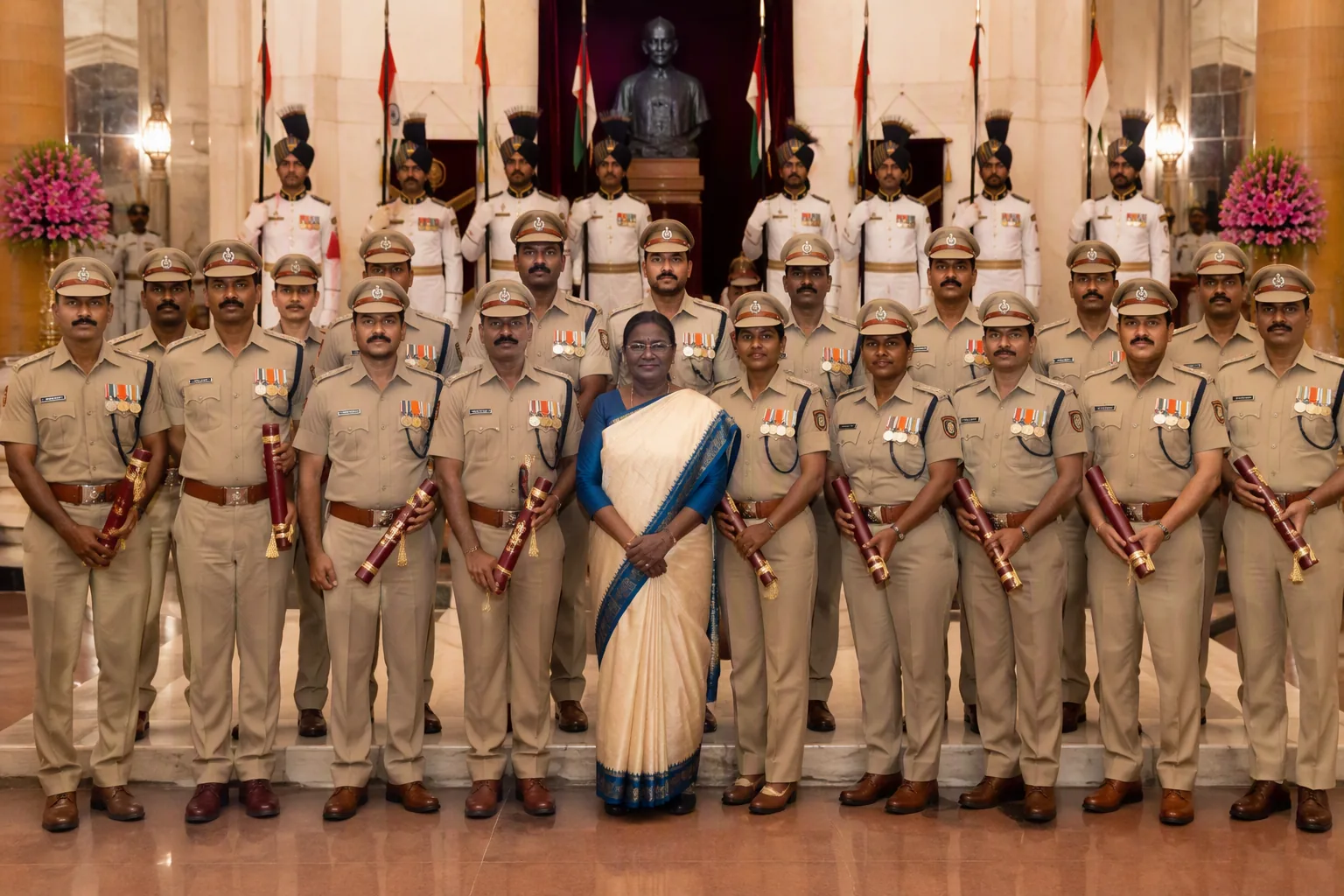 20 Tamil Nadu Police Officers Receive President’s Medals for Service
