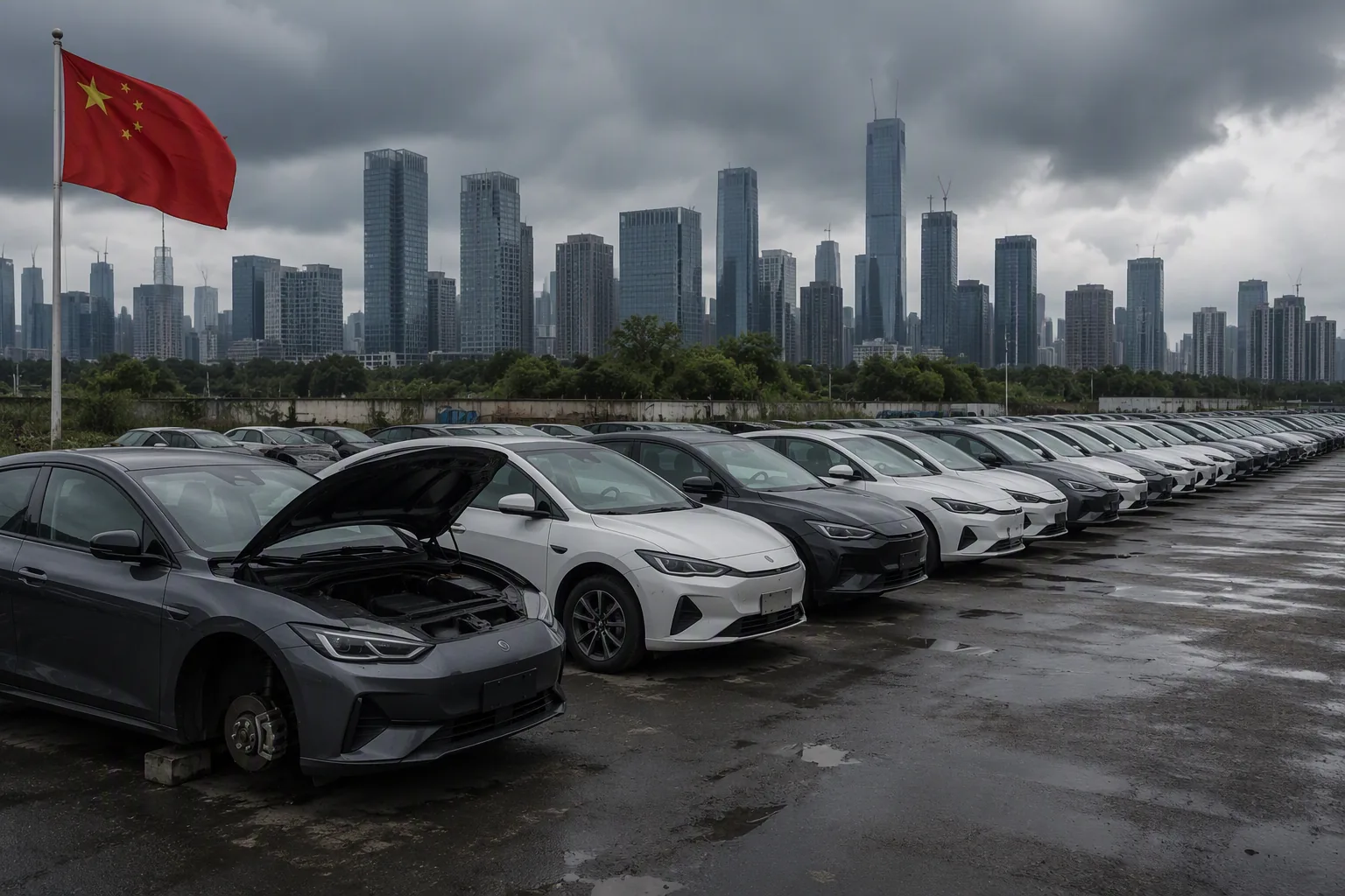 China's EV Sales Fall for Seventh Month Amid Weak Demand