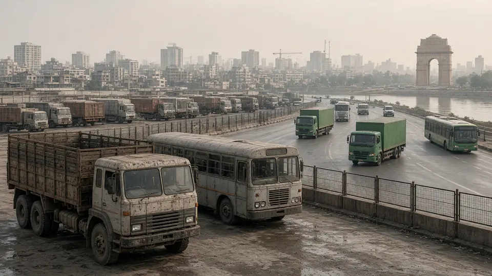 दिल्ली-एनसीआर में 2 लाख पुराने ट्रक-बस को नए वाहन से बदलेगी सरकार