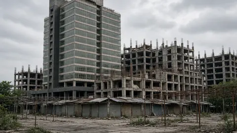 Bangalore market project stalled after 17 years, one tower sits empty