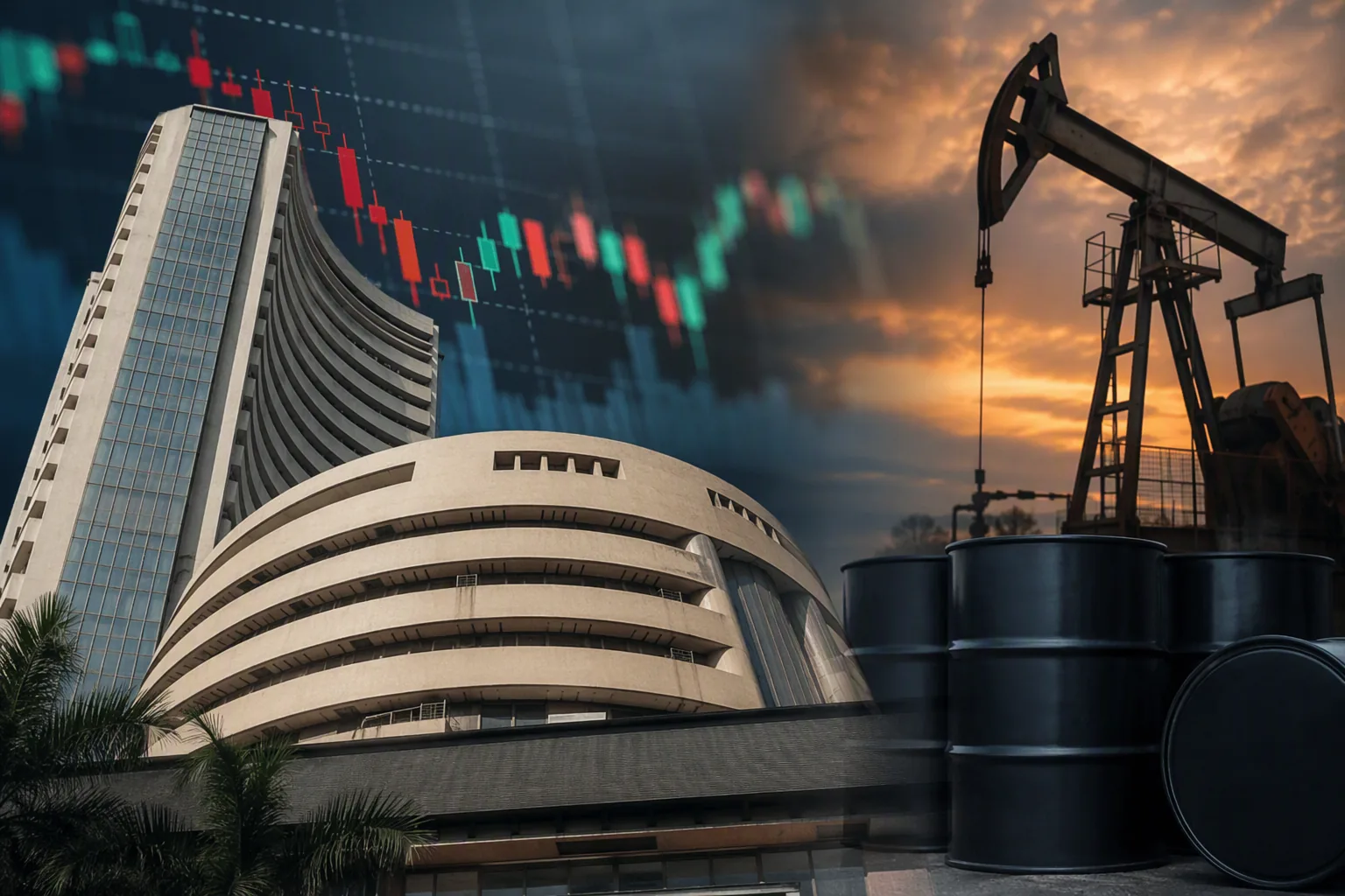 शेयर बाजार में सपाट शुरुआत, Sensex-Nifty पर दबाव बरकरार; कच्चे तेल और US महंगाई के आंकड़ों पर नजर