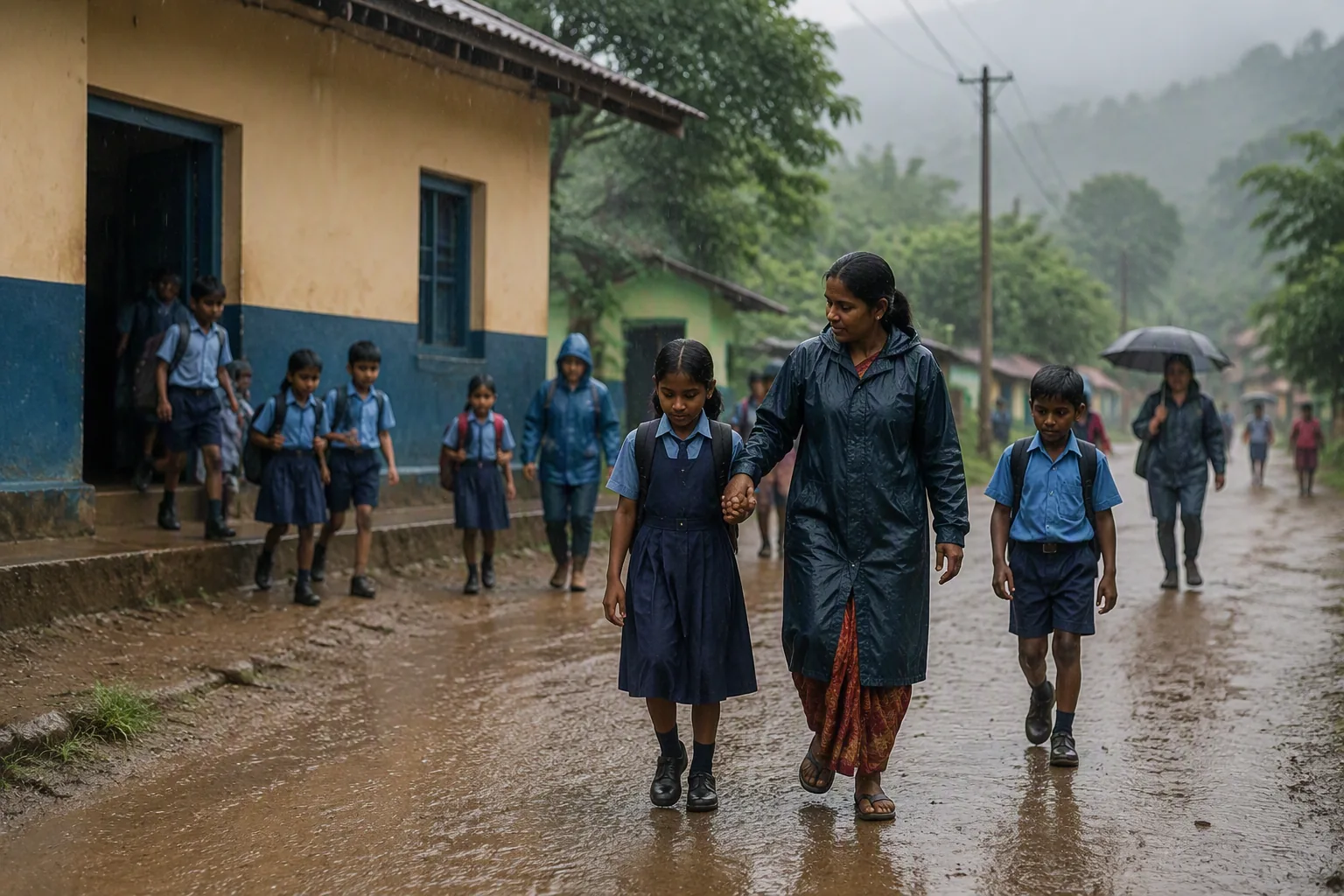कर्नाटक में भारी बारिश से कई स्कूल और आंगनवाड़ी केंद्र बंद