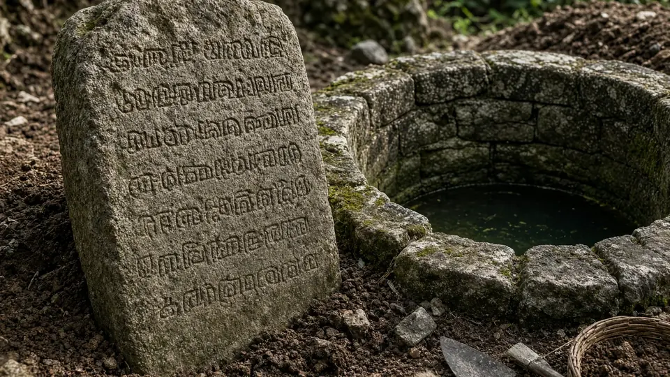 Fifth century hero stone unearthed in Tamil Nadu village excavation
