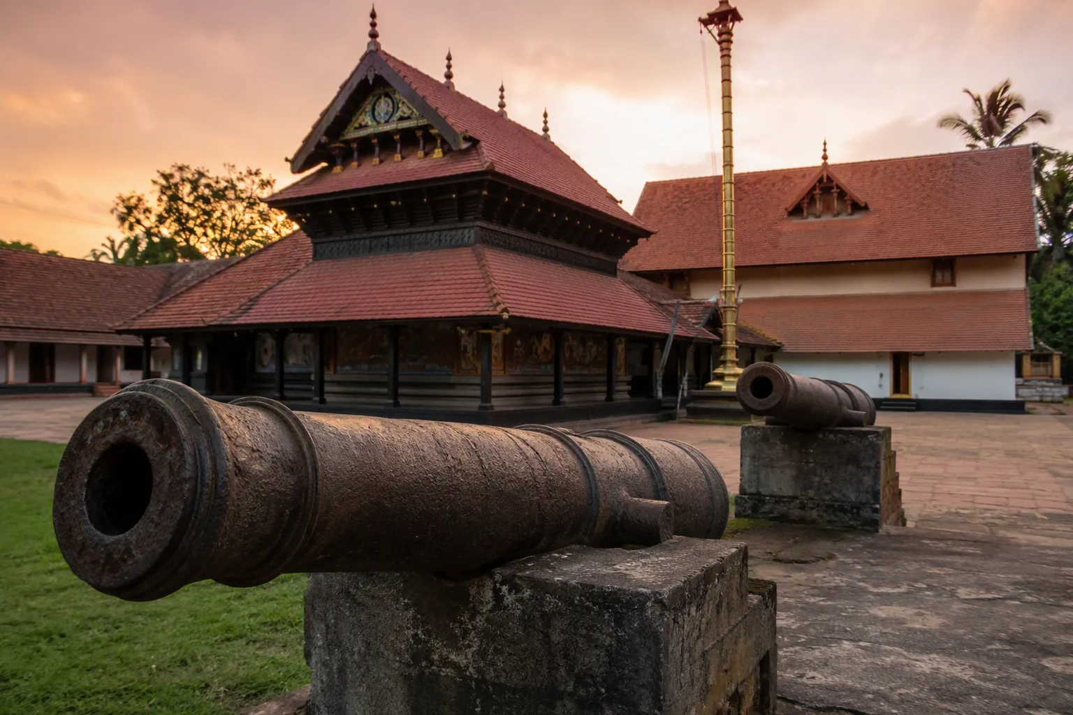 Ancient Cannons Unearthed at Adoor Mahalingeswara Temple in Kerala